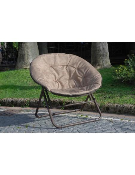 Papasan, cuscino, cuscino poltrona, cuscino da giardino, cuscino dondolo da  giardino, trapuntato con passanti.Cuscino Papasan -  Italia